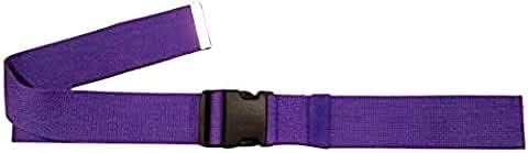 Gait Belt with Plastic Buckle by LiftAid - Transfer and Walking Aid with Belt Loop Holder for Assisting Therapist, Nurse, Home Care - 60"L x 2"W (Purple)