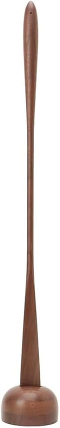 SASAHARA Shoehorn Maru 30.3 Inch with Stand, Long Handle, Wooden Shoehorn, Made in Japan, Shoehorn, Brown Color, Walnut Wood