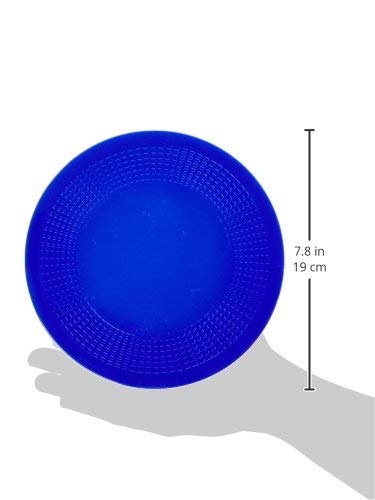 Dycem Non-Slip Mat, Blue Textured Pad, 7.5" Diameter × 1/8" Thick – Daily Living Aid for Stabilization, Gripping, and Independent Living Support