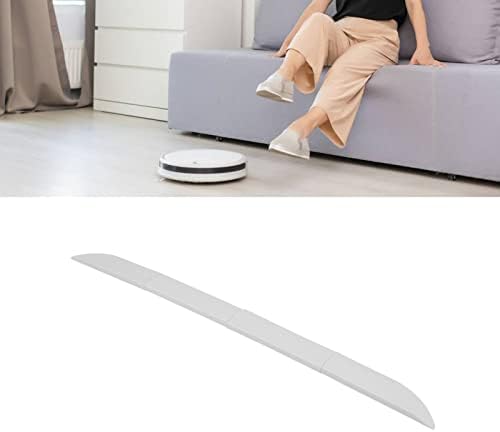 Rubber Wheelchair Ramp Set for Doorways, White, 4-Piece Universal Door Sill Threshold for Bathroom, Stairs