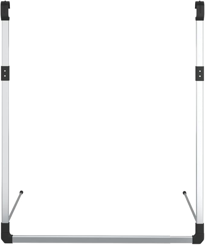 Telescopic Wardrobe Hanging Rail Silver