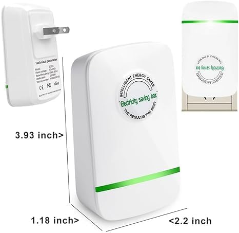Device Power Saving Box Elon-Musker Power Saver Professional 2024 New Watt Stop Electricity Saving Box Stable Voltage Plug 90V-250V 30Kw Ssave Kill a Watt (2, 3.93 * 2.2 * 1.18in)