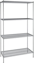 24" x 54" NSF Chrome 4-Shelf Kit with 96" Posts, Heavy Duty Storage Shelving, Wire Shelving Kit, NSF Commercial Storage Rack Unit