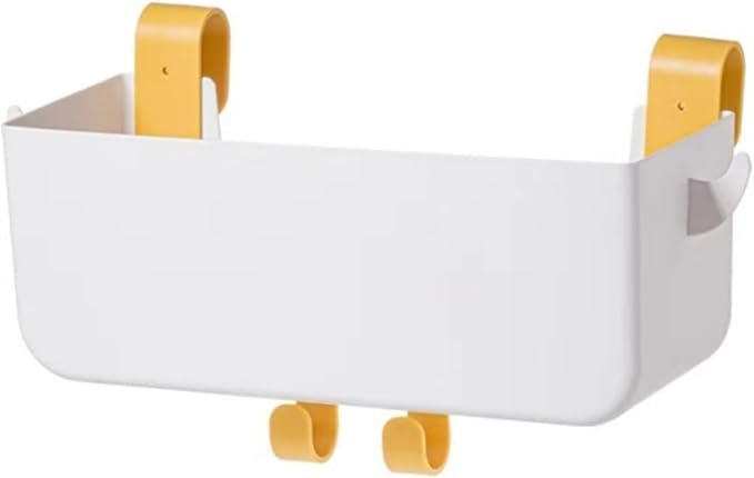 Bunk Bed Shelf, Kids Bunk Bed Caddy | Bedside Caddy for Dorm Bed Loft Bed Rail | Top Bunk Accessories (Yellow)