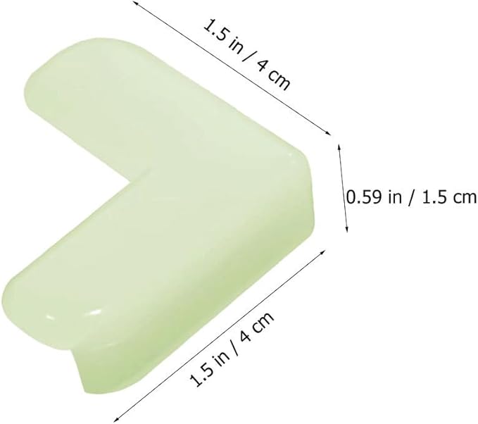 Luminous Corner Protectors for Baby Safety Transparent Table and Furniture Edge Guards Night Glow Anti-Collision Baby Corner Guards for Kids Tables and Chairs Easy Install