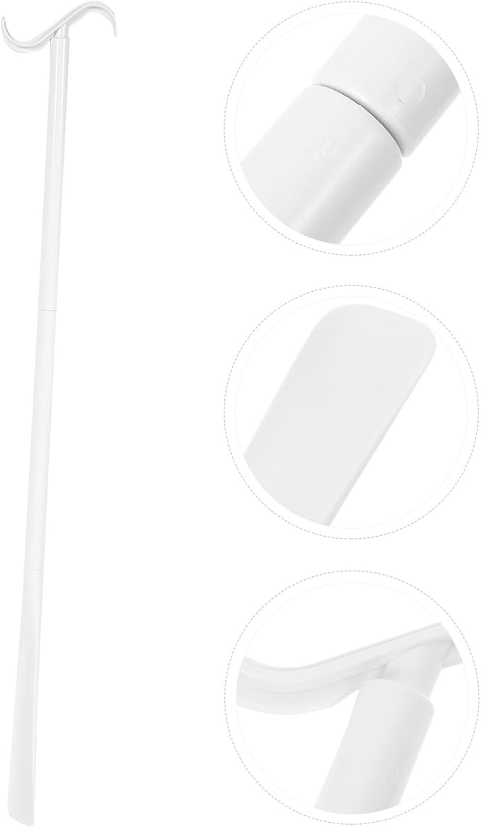 Adjustable Long Dressing Stick with Shoe Horn and Sock Remover Lightweight Dressing Aid for Elderly Disabled Portable One Shoe Lifter