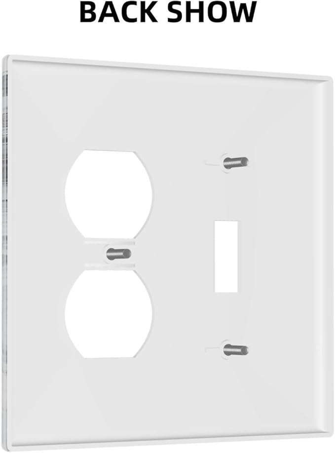 Abstract Marble Ink Texture Grey Marble Print Wallplates 1 Toggle 1 Duplex Switch Plate Electrical GFCI Faceplate Decorative Light Switch Covers for Bathroom Kitchen Decor