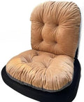 Chair Pads Plush Seat Cushion with Back Support - Office Chair Cushion for Long Sitting Comfort, Multiple Colors Available (Khaki,42 * 85cm/16.54 * 33.46inch)