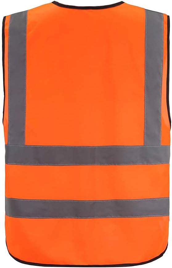 A-SAFETY 6XL 7XL 8XL High Visibility Safety Vest Reflective Multi Pockets BIG AND TALL Working Vest