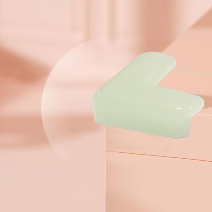 Luminous Corner Protectors for Baby Safety Transparent Table and Furniture Edge Guards Night Glow Anti-Collision Baby Corner Guards for Kids Tables and Chairs Easy Install