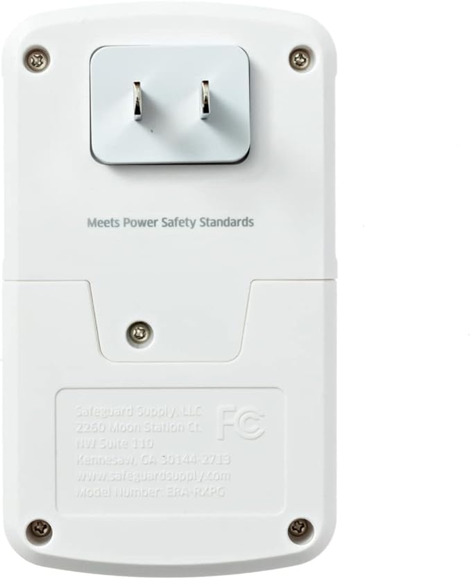 Plug In Doorbell - Safeguard Supply Dependable 3/4 Mile Long Range Wireless Doorbell - Adjustable Volume to 90dB- Deaf & Hearing Impaired Doorbell Mode Flashing Strobe Light