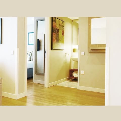Proflex Wall Corner Protector - White Textured 1-1/2 inch x 48 inch - Pack of 6 - Self Adhesive Corner Guards for Walls Edge Protection – Easy to Apply – No Tools Needed