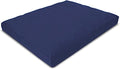Zabuton Meditation Cushion for Workout - Supportive Yoga Floor Seat Cushion for Comfort & Posture Support - Natural Washable Cotton Fill kneeling Pad - Made in USA - Premium 32x26x3, Navy