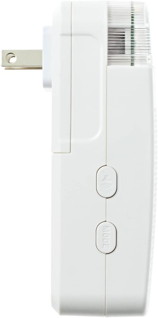 Plug In Doorbell - Safeguard Supply Dependable 3/4 Mile Long Range Wireless Doorbell - Adjustable Volume to 90dB- Deaf & Hearing Impaired Doorbell Mode Flashing Strobe Light