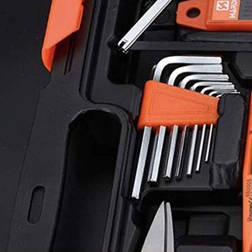 Edward Tools Harden 63 Piece Tool Set with Tool Box - Portably Handyman Tool Kit for Home, Dorm - Includes Essentials: Hammer, Screwdrivers, Wrenches, Pliers, Saw, Knife, Nails, Etc