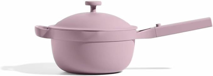 Our Place Mini Perfect Pot | 2.5 Qt Ceramic Pot with Lid & Spatula | Patented 8-in-1, PFAS-Free Nonstick, Non-Toxic Cookware | Induction & Oven-Safe up to 450°F | Lavender