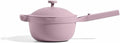 Our Place Mini Perfect Pot | 2.5 Qt Ceramic Pot with Lid & Spatula | Patented 8-in-1, PFAS-Free Nonstick, Non-Toxic Cookware | Induction & Oven-Safe up to 450°F | Lavender