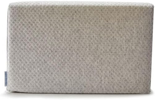 Lounge Doctor Elevating Leg Rest Wedge Pillow with Memory Foam, Heather Grey, Small