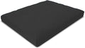 Zabuton Meditation Cushion for Workout - Supportive Yoga Floor Seat Cushion for Comfort & Posture Support - Natural Washable Cotton Fill kneeling Pad - Made in USA - Premium 32x26x3, Black