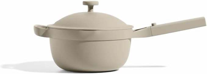 Our Place Mini Perfect Pot | 2.5 Qt Ceramic Pot with Lid & Spatula | Patented 8-in-1, PFAS-Free Nonstick, Non-Toxic Cookware | Induction & Oven-Safe up to 450°F | Steam
