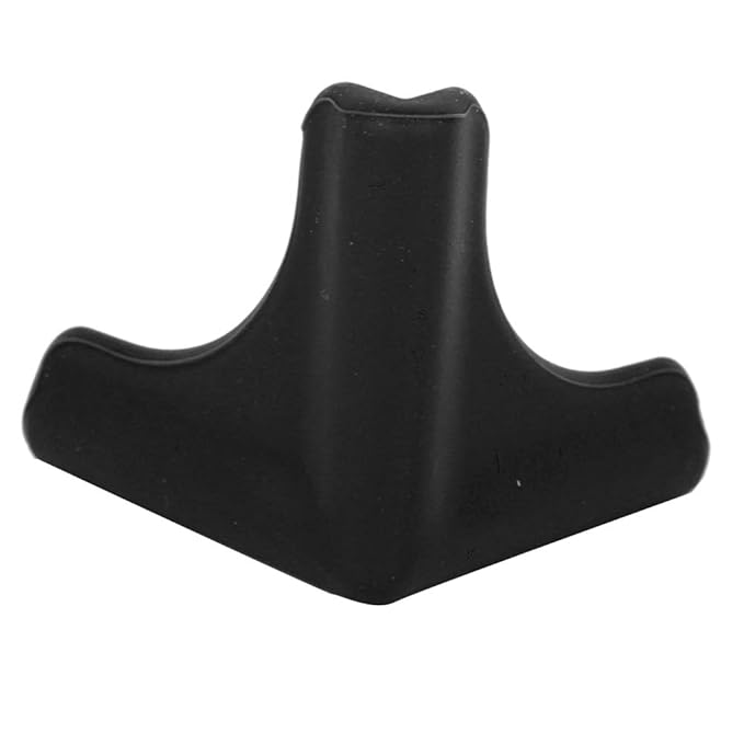 Safety Corner Guards, Removable Silicone 4PCS Edge Protectors, for Furniture(Range Hood Anti-Collision Angle-Black)