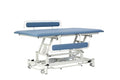 Hi-Lo Rehab Power Mat Therapy Table W/Removable Face Cutouts, Foot Release Caster System, Specialty Antimicrboial Upholstery (Blue)