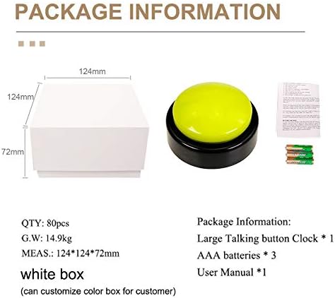 Large Talking Clock for Visually impaired- Telling Time, Date and Week of Day, Perfect for The Blind, Elderly or Visually impaired-Upgrade Version (Green+Black) (Green+Black)
