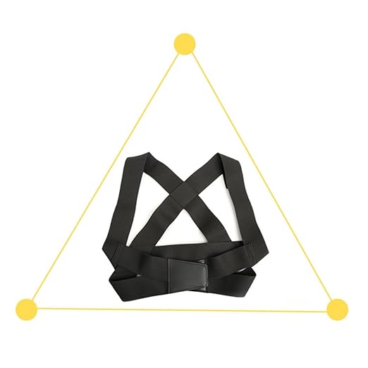 Ciieeo Adjustable Back Posture Corrector Belt for Hunchback Correction, Black Medium Size Back Support Brace for and Students, Lumbar and Shoulder Alignment Aid