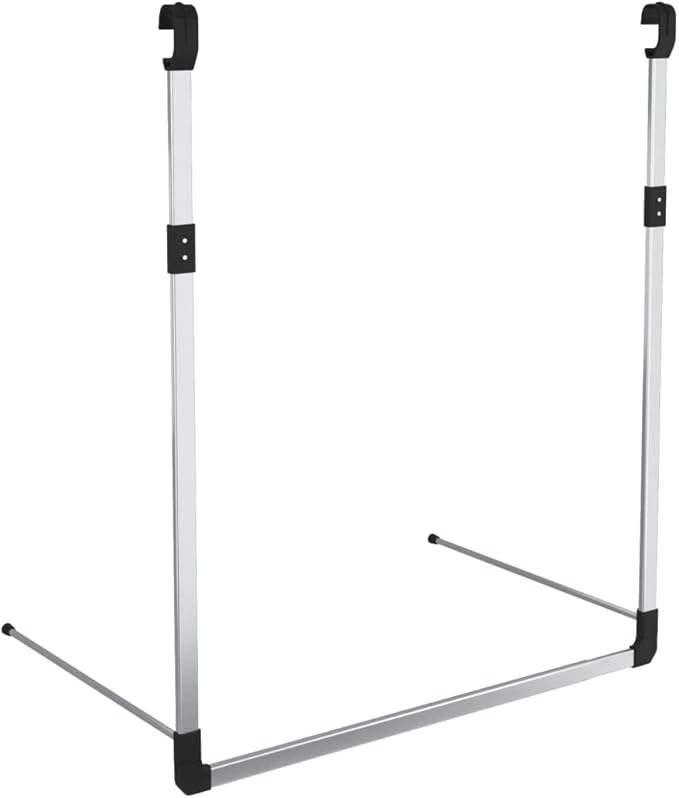 Telescopic Wardrobe Hanging Rail Silver