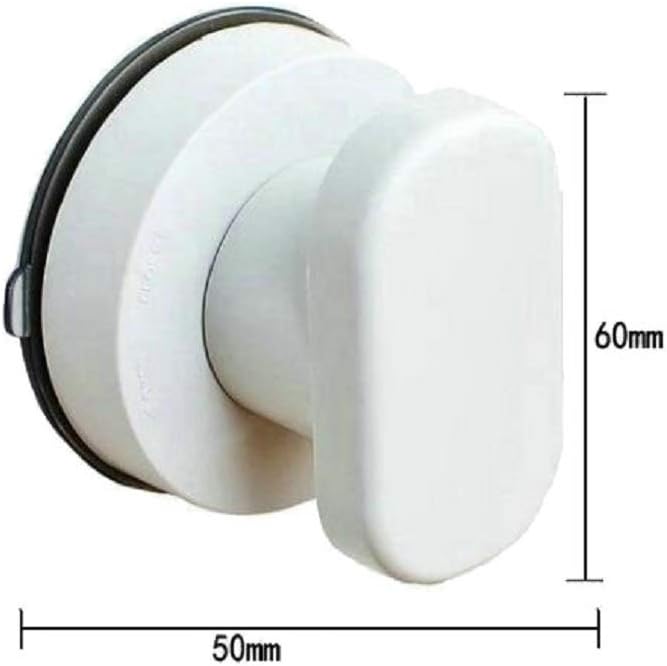 KAFENDA Large Glass Door and Window Handles, Bathroom Sliding Doors, cupboards, wardrobes, Suction Cups, Non-Marking Handles, Non-Perforated Absorption Handles (Small White)