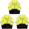 Lightweight High Visibility Hooded Jacket, 3 Pack, Medium