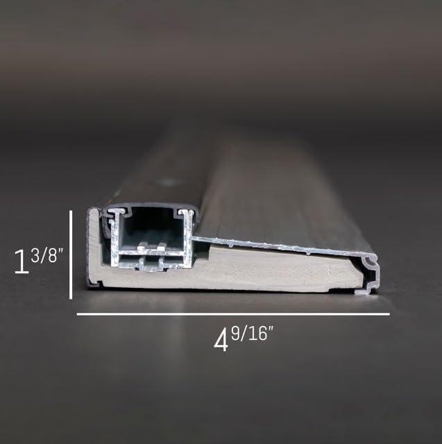 Adjustable Aluminum Threshold – Extra Short Width with Hidden Screws, Adapts to Any Height, Heavy-Duty for Residential & Commercial Use, Available in Multiple Sizes (Mill Finish, 72 inch)