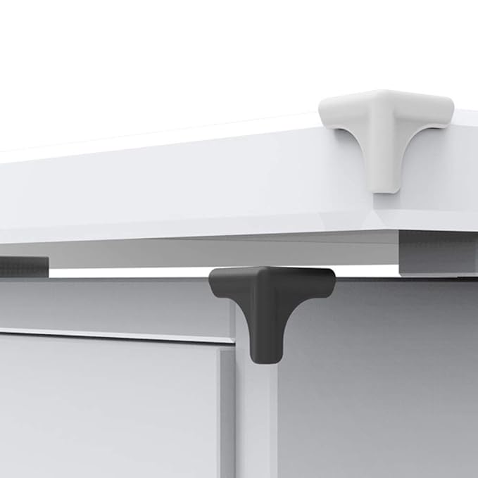 Safety Corner Guards, Removable Silicone 4PCS Protectors, for Furniture(Range Hood Anti-Collision Angle-Gray)