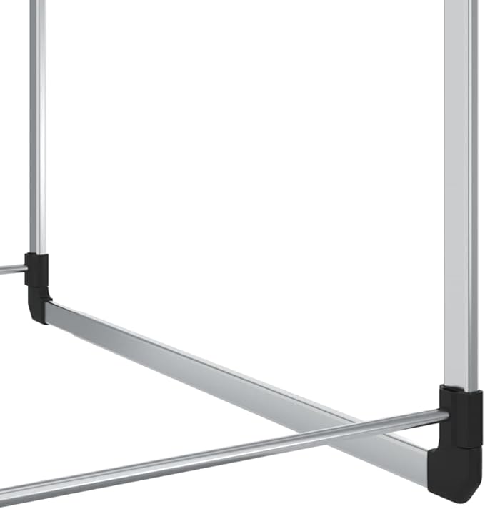 Telescopic Wardrobe Hanging Rail Silver