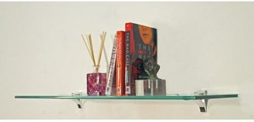 Spancraft Glass C-8x30-Chrome Cardinal Glass Shelf, 8" x 30", Chrome