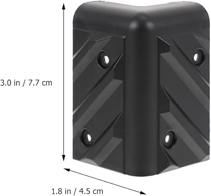 Gadpiparty Anti-Collision Speaker Corner Protectors 1.77 Inch Plastic Guards for Stage Sound Cabinets Furniture Edge Protection with Screws for Easy Installation and Reuse