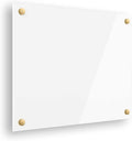 Ships Next Day, Made in USA - Acrylic Dry Erase Board | Non-Magnetic Dry Erase Board | Hanging Frameless White Board | Acrylic for Office and Home Walls | for Adults (White - 24x36)