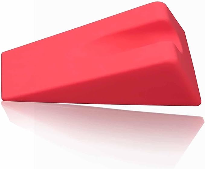 Physical Therapy Wedge Pad OT PT - Sturdy Durable Triangle Wedge for Spinal Discomfort Relax and Massage(red)