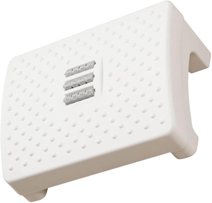 Household Footstool White with Massage Rollers Office Foot Rest Stool Ergonomic Foot Support Step for Improved Leg and Back Comfort