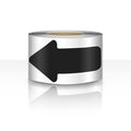 EVQ Arrow Floor Sticker Tape 3"×6" Arrow Floor Marking Sticker Sign 200 PCS Arrow Decal Tape Black