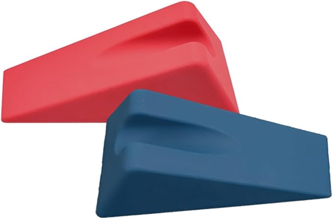 Physical Therapy Wedge Pad OT PT - Sturdy Durable Triangle Wedge for Spinal Discomfort Relax and Massage(red)