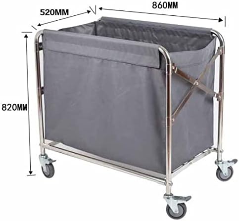 Collapsible Laundry Cart with Wheels Industrial 12 Bushel (400l) Commercial Laundry Hamper Large Heavy Duty Rolling Laundry Basket Waterproof Laundry Trucks for Home Organizer Storage
