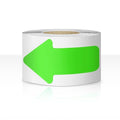 EVQ Arrow Floor Sticker Tape 2"×4" Arrow Floor Marking Sticker Sign 200 PCS Arrow Decal Tape Fluorescent Green