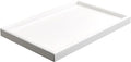SANZIE Walnut Wooden Tray Desktop Storage Organizer Premium Valet Tray Decorative Tray for Sundries Cosmetics Keys Phone Wallet Cutlery (White)