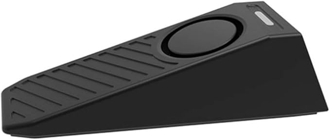 Portable Anti-Theft Door Stop With 130DB Alarm, USB-C Rechargeable, Adjustable Sensitivity And Anti-Slip Silicone Pad For Home, Hotel And Travel Security