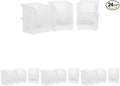 Akro-Mils 30210 AkroBins Plastic Storage Bins, Space-Saving Stackable Bins for Garage, Pantry, Craft Organization, 5-Inch x 4-Inch x 3-Inch, Clear, 24-Pack