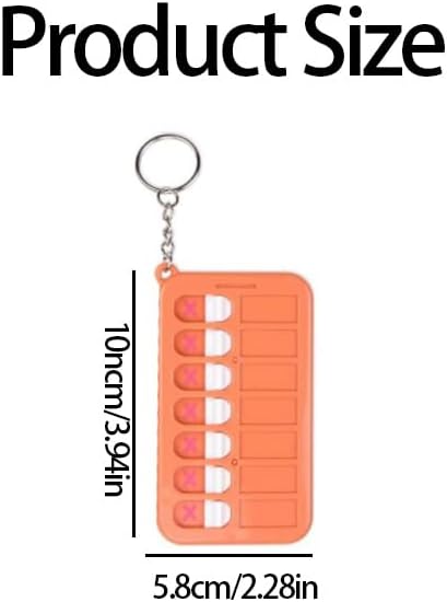 3 Pcs Visual Schedule Keychain, Detachable Task Planning Reminder Board with Sliding Buttons & DIY Stickers, Portable Chore Chart Checklist for Kids Adults