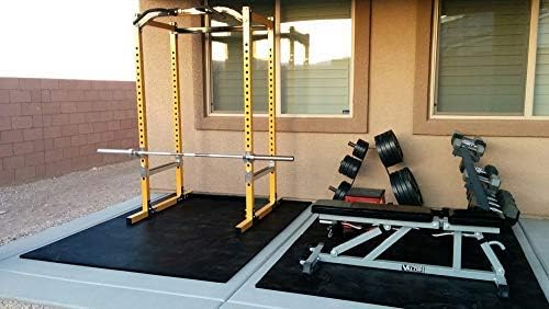 American Heavy Duty Stall Mats - Stable/Horse Mats - Thick, Durable Rubber Flooring - Solid Black 14' x 20' Set 3/4" Thick (70 Tiles Total)