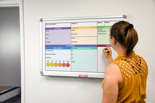 Pain Control with Color Hospital Whiteboard 36" x 24"