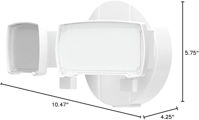 UME 2-Pack 19W Dusk to Dawn LED Security Light Outdoor, 2 Adjustable Head, 2000LM, 5000K, IP65 Waterproof, Super Bright Flood Light with Photocell for Garage,Yard,Exterior,Entryway(White)